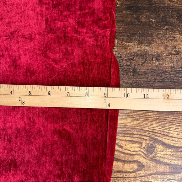 Hilary Radley Pants Women's Red Medium 29 Inseam Mid-Rise Faux Suede Pull On NEW - Picture 10 of 11